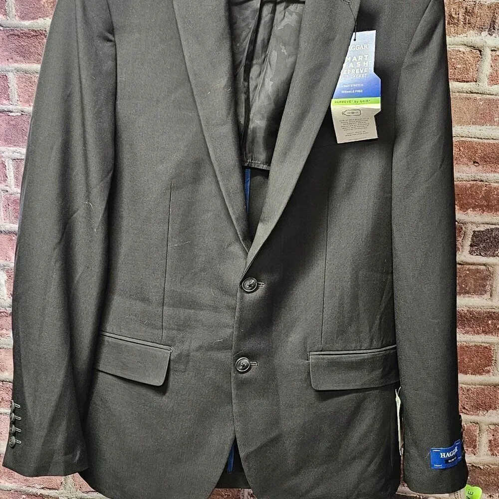 Men's‎ HAGGAR Smart Wash Slim Fit Suit Separates Jacket 42